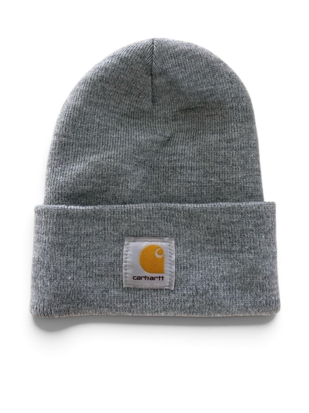 Carhartt Gray Knit Beanie Hat